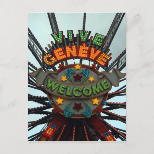 Carte Postale signe géneve