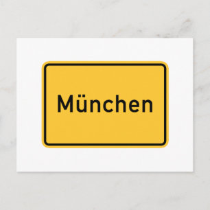 Carte Postale SIGNE ROUTIER DE Munich (Allemagne)