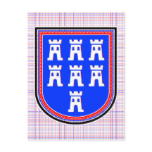 Signe saxon rouge bleu