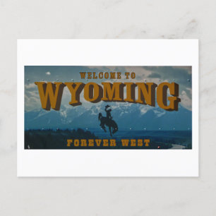 Carte Postale SIGNE WYoming Bienvenue