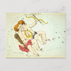 Carte Postale SIGNE Zodiaque : Gemini