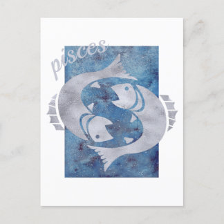 Carte postale SIGNE Zodiaque Pisces