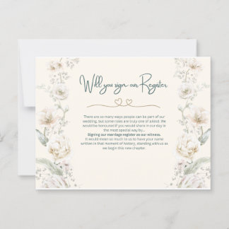 Carte Postale Signerez-vous notre registre - Proposition