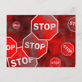 Carte Postale Signes d'arrêt de broyage
