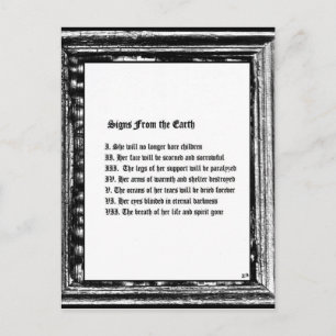 Carte Postale Signes De La Terre