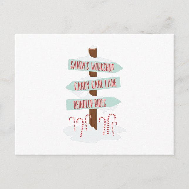 Carte Postale Signes du pôle Nord (Devant)