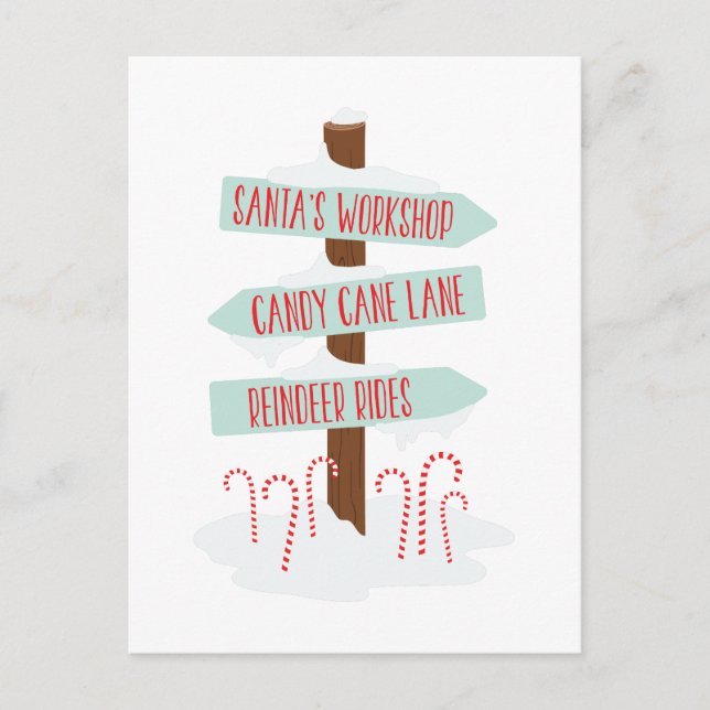 Carte Postale Signes du pôle Nord (Devant)