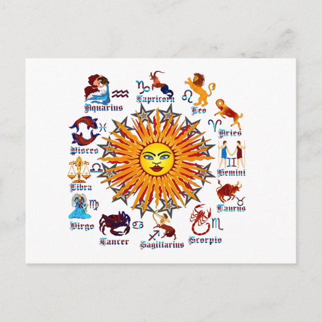 Carte Postale Signes-Zodiac-Tout-V-1 (Devant)
