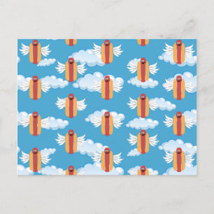 Carte Postale Signification drôle de l'emoji Hot Dog Humour culi