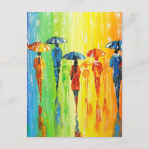 Carte Postale S'il pleut , alors un brillant