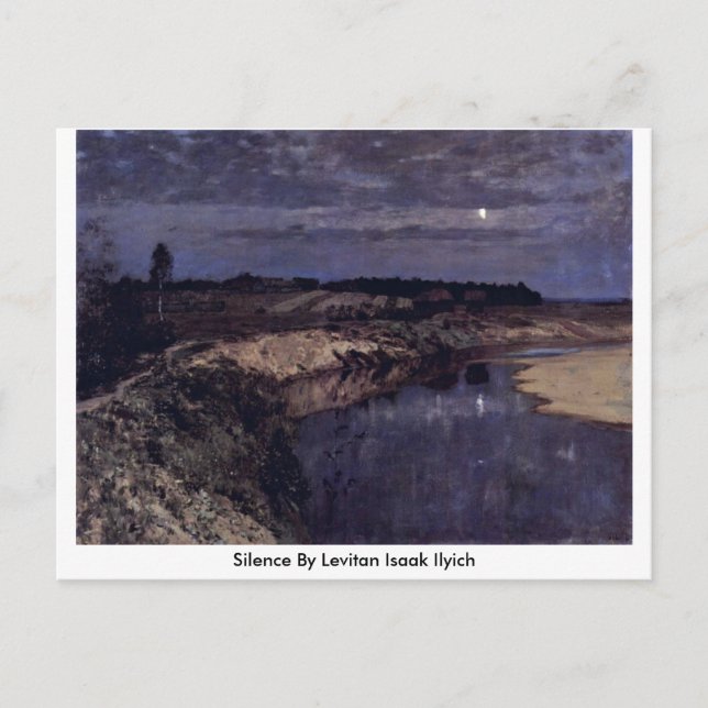 Carte Postale Silence De Levitan Isaak Ilyich (Devant)
