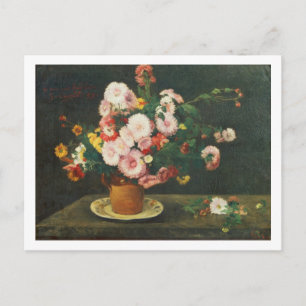 Carte Postale Silence with asters