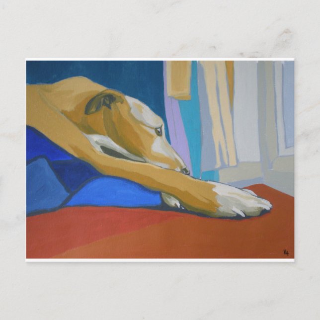Carte Postale 'Silent Longing' - Lourcher jaune (Devant)