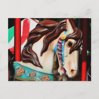 Carte postale Silent Steed Carousel Horse Photo