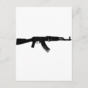Carte Postale Silhouette AK-47