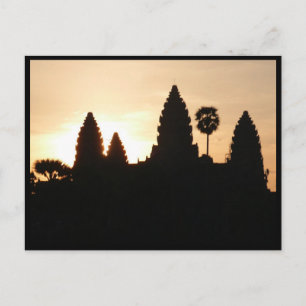 Carte Postale silhouette d'Angkor Wat