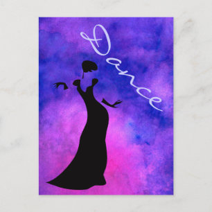 Carte Postale Silhouette danseuse