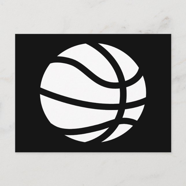 Carte Postale silhouette de basket (Devant)