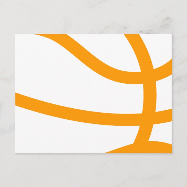 Carte Postale silhouette de basket (Devant)