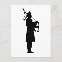 Silhouette de joueur de cornemuse