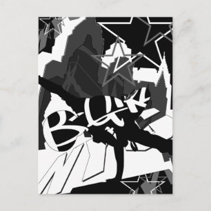 Carte postale Silhouette de la danseuse Girl Break