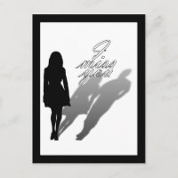 Silhouette de la femme disparue