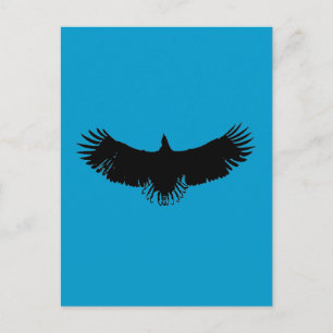 Carte Postale Silhouette de l'aigle d'atterrissage