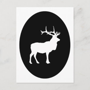 Carte Postale Silhouette d'élan