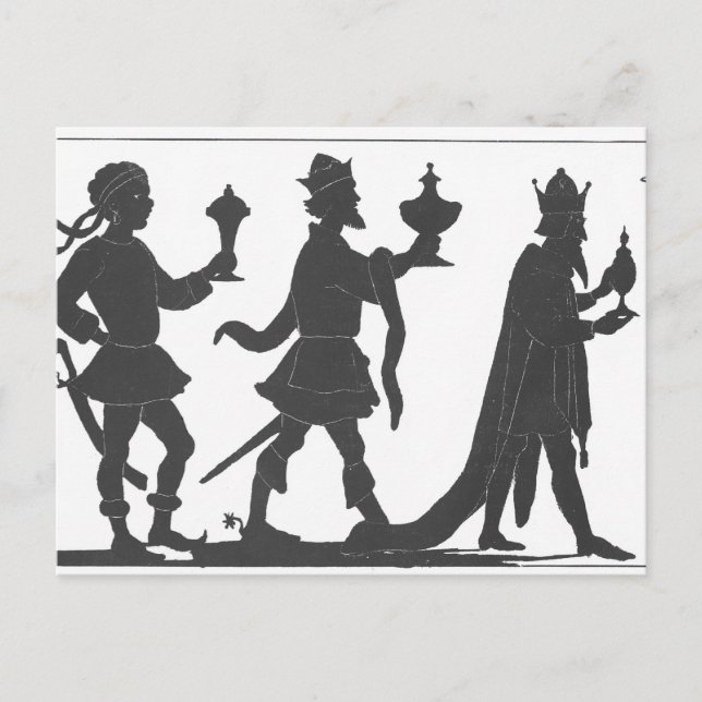 Carte Postale Silhouette des Trois Rois (Devant)