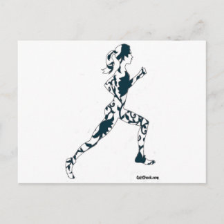 Carte Postale Silhouette - Floral