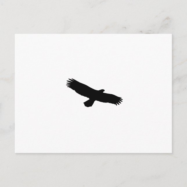 Carte Postale Silhouette Hawk (Devant)