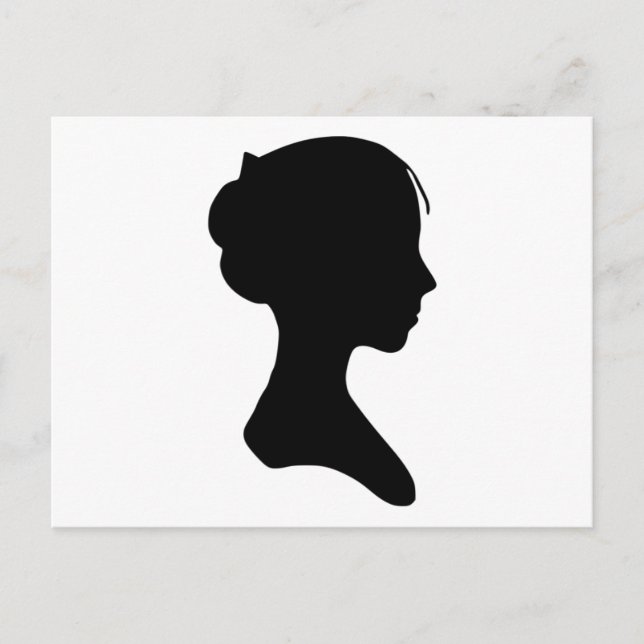 Carte Postale Silhouette jeune fille (Devant)