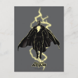 Carte Postale Silhouette noire Adam Lightning