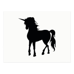 Cartes Postales Licorne Noire Originales Zazzle Fr