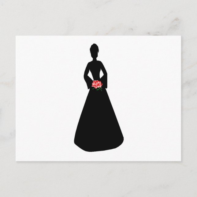 Carte Postale Silhouette nuptiale (Devant)