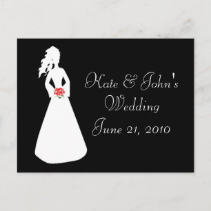 Carte Postale Silhouette nuptiale II