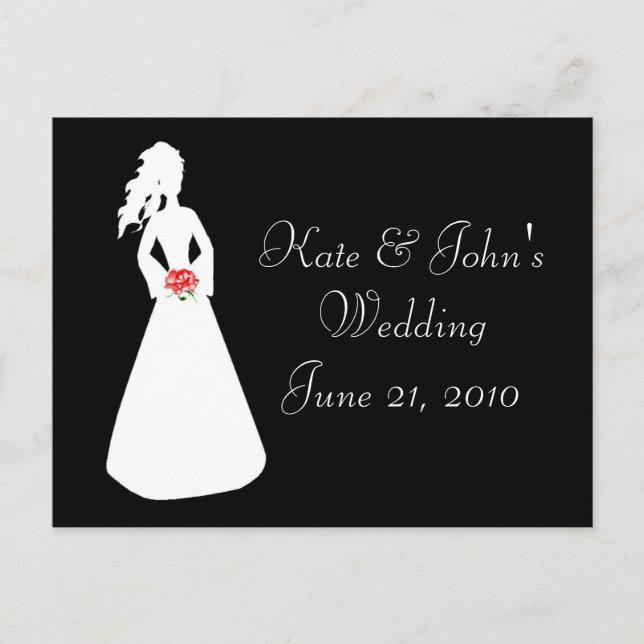 Carte Postale Silhouette nuptiale II (Devant)