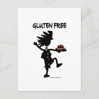 Carte Postale Silhouette sans gluten sans Whimsy Design