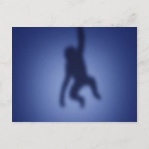 Carte Postale Silhouette singe