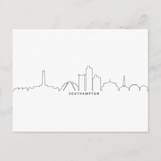 Carte Postale Silhouette Skyline de la ville d'Angleterre