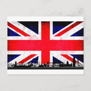 Carte Postale Silhouette Skyline de Londres