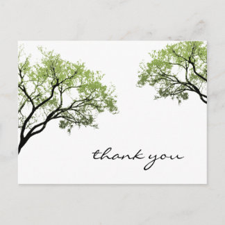 Carte postale Silhouette Spring Trees