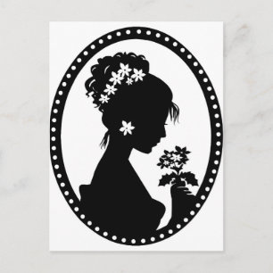 Carte Postale Silhouette Victorian Cameo