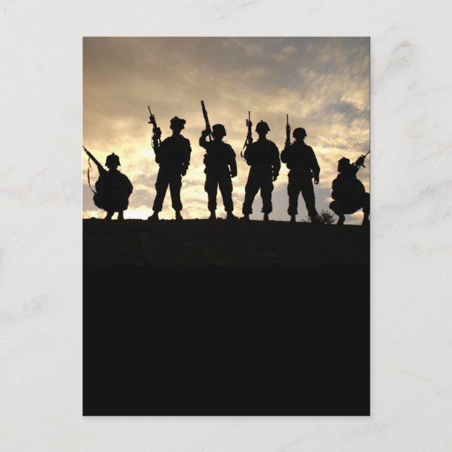 Carte postale Silhouettes du soldat (Devant)