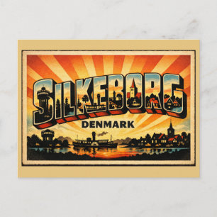 Carte Postale Silkeborg Danemark Lac