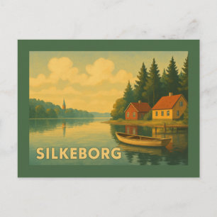 Carte Postale Silkeborg Danemark Lac