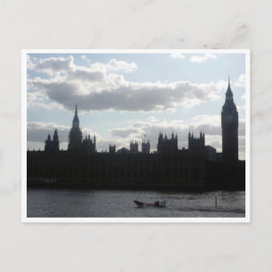Carte Postale sillouette du parlement