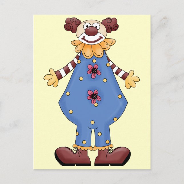Carte Postale Silly Circus Clown (Devant)