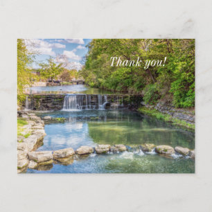 Carte Postale Siloam Springs Sager Waterfall Thank U Postcard