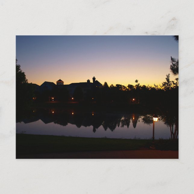 Carte Postale Silouette Sunrise À Orlando, Floride Sur Le Toit (Devant)